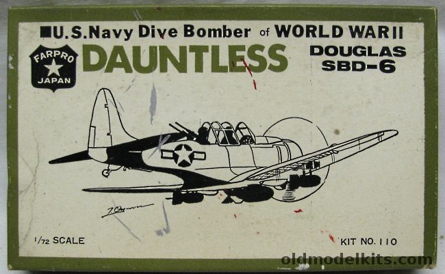 Farpro 1/72 Douglas SBD-6 Dauntless - Motorized, 110 plastic model kit